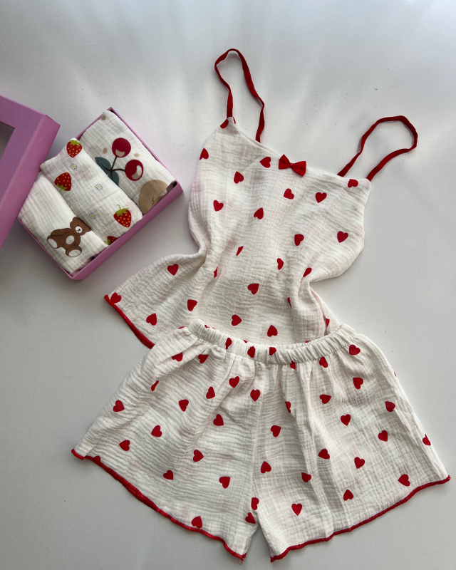 تاپ شلوارک دبل فیس فانتزی سایز ۲